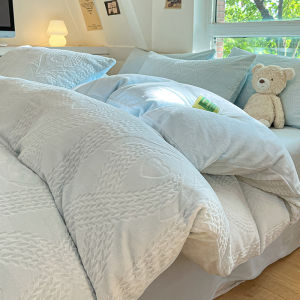 Colorful Milk Velour Winter-Warm Bedding Set