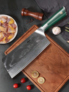 Mad Shark | Damascus Thickened Bone Chopping Knife For Large Bones