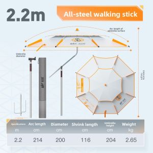 JIADIAONI | Fishing Walking Stick Umbrella