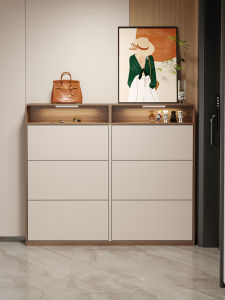 ZUNTONGGE | Wooden Ultra-thin Narrow Entryway Storage Cabinet 15cm