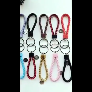 【Local Seller】Keychain Rope Keychain Leather Keyrings Souvenirs Free Gift Keychain Door Gift Keychain Keyring Ring Rope