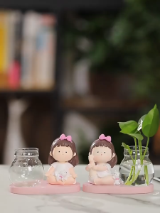 Chậu Trồng Cây Hình Cô Gái Tập Yoga Bình Thủy Sinh Có Nhiều MẫuBao Gồm Tượng-Bình-Đế Giúp Thư Giãn