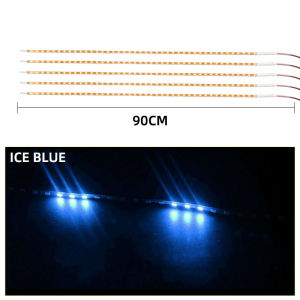 KEVANLY | 1pc 45cm / 90cm / 135cm LED Lights For Motorcycle Decorative Flexible Strip Atmosphere Lamp Daytime Running Light Ambiet Lights