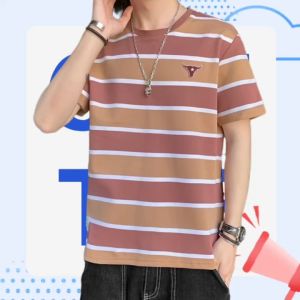 คูลเท่ห์สุดๆ แมทช์กับทุกไลฟ์สไตล์การแต่งตัว 🍉ต้องมีไว้ซักตัวแล้วแหละ คอกลมแขนสั้นลายทาง 🌈 แมทช์เข้าได้ง่ายกับทุกลุค