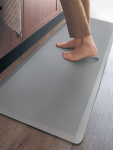 Kitchen Special Floor Mat Thickened 12M Non-Slip and Oilproof Erasable Washable Foot Mat For Home PVC Leather Anti-Fatigue Mat