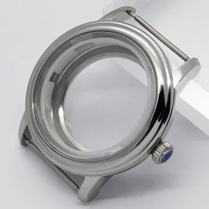 RICHUS NH35 Watch Case Silver 40mm Watch Case Sapphire Glass Fit NH34 NH35 NH36 ETA2824 PT5000 Movement Watch Accessories