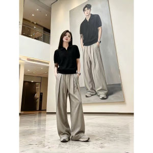 LIUBU | Vintage Loose Casual Mens Polo Outfit