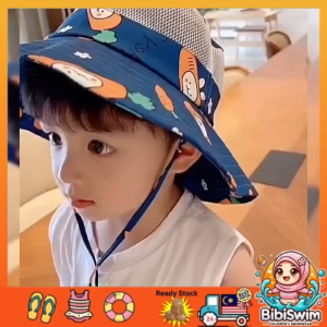 BIBISWIM Baby Bucket Hat Kids Sun Hat Boys Girls Outdoor Hat Sun Protection Cap Fisherman Beach Hat