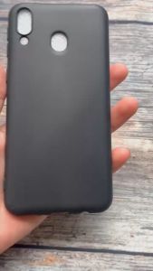 Ốp lưng Samsung Galaxy M20 dẻo đen cam viền gồ bền đẹp