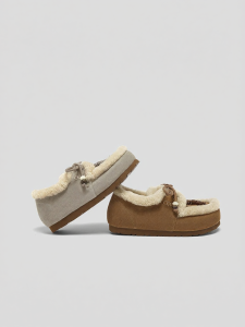 Warm Fur-lined Womens Casual Shoes