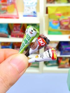 Mô Hình Tủ Lạnh Ice Cream Cho Nhà Trẻ Em Miniature Ice Cream Cone Thực Tế Đồ Chơi Đồ Ăn Phụ Kiện Nhà Trẻ Em