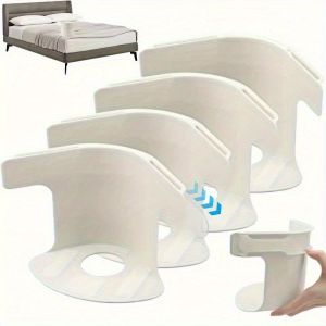 ที่ยึดผ้าปูที่นอนพร้อมแถบล็อค ตัวยึดที่นอนกันลื่น ตัวป้องกันที่นอนแบบมีด้ามจับเพื่อความปลอดภัย ติดตั้งง่าย วัสดุพีวีซีทนทาน