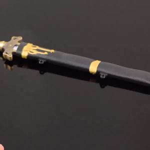 JINTONGCAIZI | Metal Sword Model Desktop Ornament