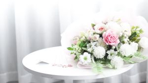 Stik Kartu Ucapan Plastik Card Holder Klip Kartu Ucapan Buket Tangkai Hias Dekorasi Pajangan Bunga KB16