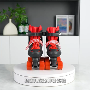 Roller Skates Shoes Adjustable Double Row Roller Skates 4 Wheels For Kids/Adult For Beginners