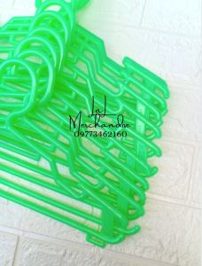 Round Hanger set of (12pcs.) Virgin Plastic. Multi color pastel L36cmxW18cm
