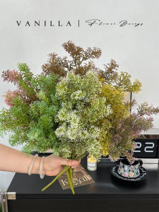 Rustic Style Artificial Flower Bouquet Green Plant Decoration Herbs Fake Flower Arrangement Home Decorative Accessories