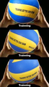 Bola Volly Latihan Setter Kompetisi - Bahan Mesh Anti Bocor - Ukuran Bola 5 - Warna Blue/Yellow