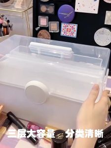 Household Large-capacity Cosmetics Medicine Storage Box Portable Makeup Storage Organizer Box