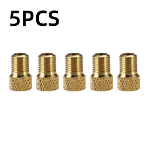 PINMOAP 5/10PCS Bicycle Valve Adapter Presta Schrader Converter Durable Brass Bike Tire Pump Adapter Fit MTB Road Bike Repair