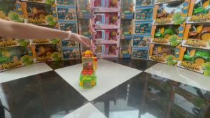 เกมค้อนทุบอัตโนมัติ ตู้เกมขนาดเล็ก เกมตีหัวผักผลไม้ 3+ เสียงเพลง