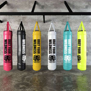 Deepfear Sandbag Sanda Vertical Hanging Professional Adult Muay Thai Fighting Home Children Microfiber Fitness Sandbag