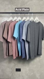 TEENIG Basics Acid Plain PROCLUB Oversized T-Shirt Men Women