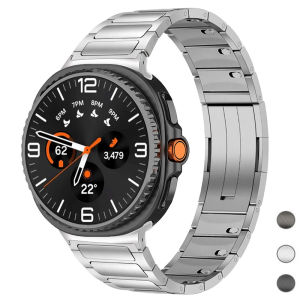 สายสแตนเลสสําหรับ Samsung Galaxy Watch Ultra 2025/7 Ultra 47 มม.สายนาฬิกาโลหะสําหรับ Samsung Galaxy Watch 8/8Classic