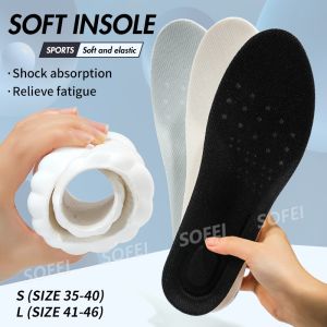 SOFEI Insole Olahraga Super lembut Nyaman Bernapas Bola Basket Lari Pria Wanita Lapisan Sepatu
