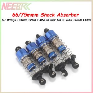 NEEBBRC Metal Oil Shock Absorber 66/75mm for Wltoy 144001 124017 MN128 SCY 16101 JJRC Q130 MJX 16208 14303 1/12 1/14 1/16 RC Car