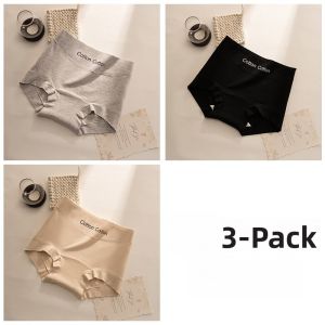 Miiow | Pure Cotton Seamless Womens Underwear Soft Breathable Cloud Feeling Extended Crotch Briefs Comfortable Flat Angle Pants