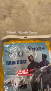 KENMASTER GHANA Jas Hujan AWET TEBAL KUNING Jas Hujan Pria Wanita Dewasa YELLOW Mantel Hujan PVC Stelan Jaket Celana Waterproof Anti Air BLUE BIRU HITAM ORANYE