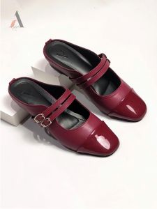 ALIZA SHOES-Sandal wanita mules/slip on/hak 2cm terbaru