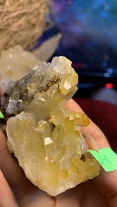 Đá thạch Anh vàng Citrine thanh tẩy thiền định tarot cực mạnh Clear Quartz Natural 431