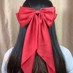 Jepit rambut pita busur besar gaya Korea yang elegan - coco market