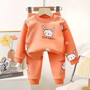 JIFANPAUL | Warm Fleece Baby Sleepwear Set for Autumn and Winter