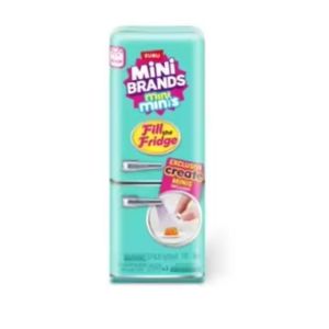 Bandai | ZURU Mini Brands Refrigerator Ball Surprise Blind Box Super Mini Delicious Food Set Play House Decor for Children Creative Toys