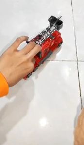 Deformation Fire Truck Spray Water AK 999 Mainan Anak Fire Truck | Mobil Mobilan Pemadam Kebakaran Bisa Nyalah Ada Musik Dan Lampu | Mainan Edukasi Anak Terbaru Dan Murah Meriah Bisa Di Isi Air  | Mainan Anak Mobil Pemadam Kebakaran Bisa Berubah JadiRobot