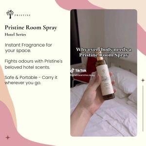 Pristine Room Spray | Hotel Series | Essential Oil | Odor-Fighting | 100ml | Luxurious Home Fragrance