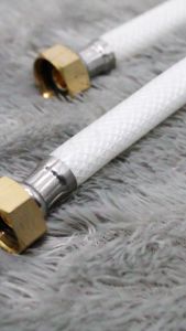 Selang Pipa Hose Flexibel 1/2 Inch Anyam Sambungan Shower Toilet Wastafel Bahan PVC 40 Cm G-15