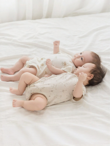 GURCOOC | Bodysuit Bé Hè Tay Ngắn Cotton