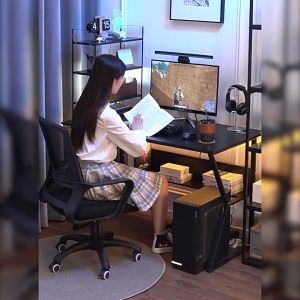 BMZAR C-TYPE Gaming Table Komputer Meja Student Study Desk Bedroom Office Desk Modern Style Writing Desk Computer Table 电竞桌