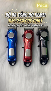 Tông đơ cắt tóc chuyên nghiệp Kemei KM-234 công suất siêu mạnh màn hình LCD sạc nhanh USB type C tiện lợi - Chính hãng