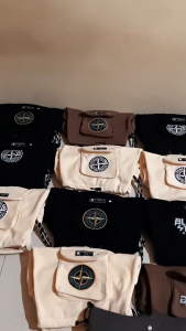 Celana Cargo Pendek Bahan Katun Fleece Adem Dan Lembut Casual ukuran M-L-XL-XXL Pria Dan Wanita