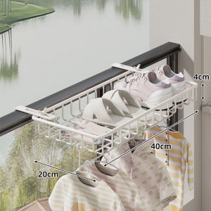 WUBUWEI | Giá Phơi Giày & Quần Áo Treo Lan Can Cửa Sổ Ban Công