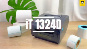เครื่องพิมพ์ความร้อน iTCAN รุ่น iC-1324D Thermal Printer เครื่องพิมพ์ฉลากสินค้า เครื่องปริ้นใบเสร็จ แบบไม่ใช้หมึก ใบปะหน้า บาร์โค้ด ฉลากสินค้า