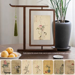 ZHIXIAO | New Chinese Gold-sprinkled Zen Decorative Picture Frame High-end