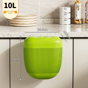 Hanging Kitchen and Bathroom Trash Bin With Lid Dual-purpose
