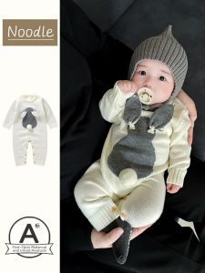 Newborn Knitted Cute 3D Rabbit Baby Romper