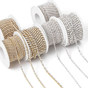 AB Color Pearl Rhinestone Claw Chain DIY Materials Handmade Nail Art Bracelet Necklace Clothes Hanger Decorative Accessories